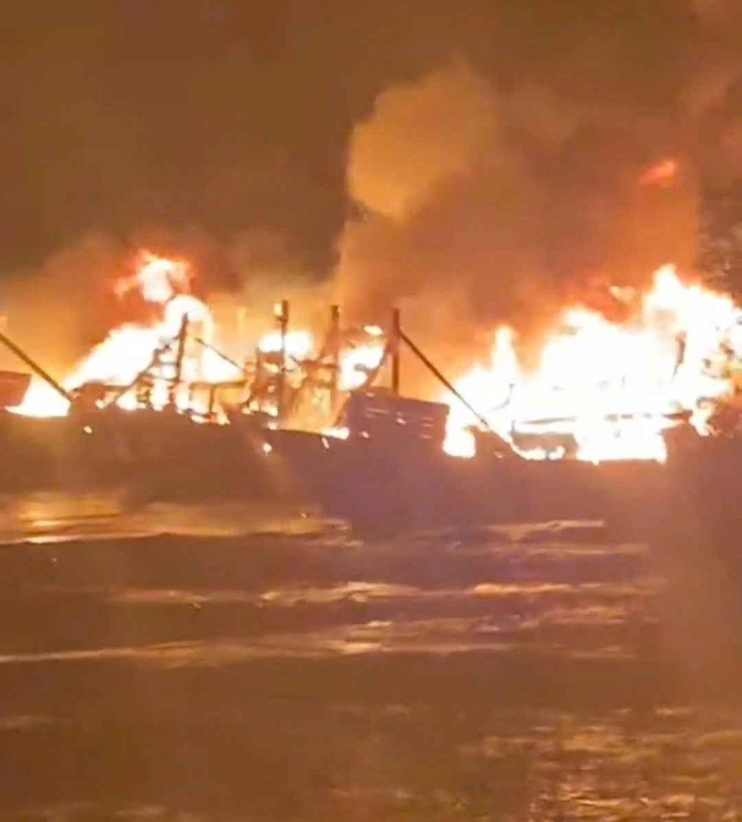 52 rescued after fishing vessel catches fire, sinks near Spratly Islands